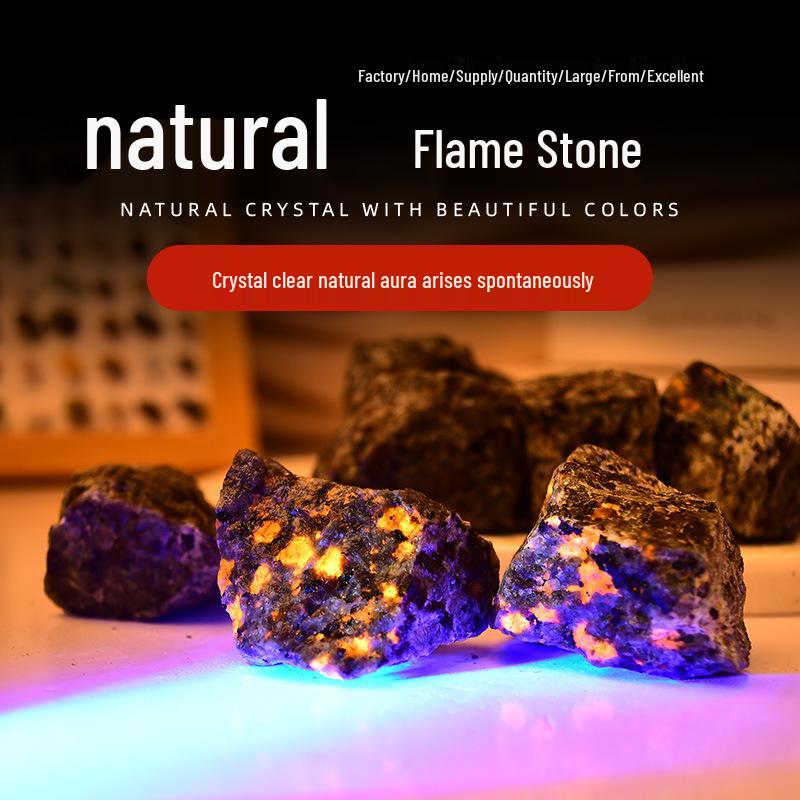

Natural Raw Fire Stone Crystal Decoration and Incense Diffuser Ornament. 1-2cm 100g