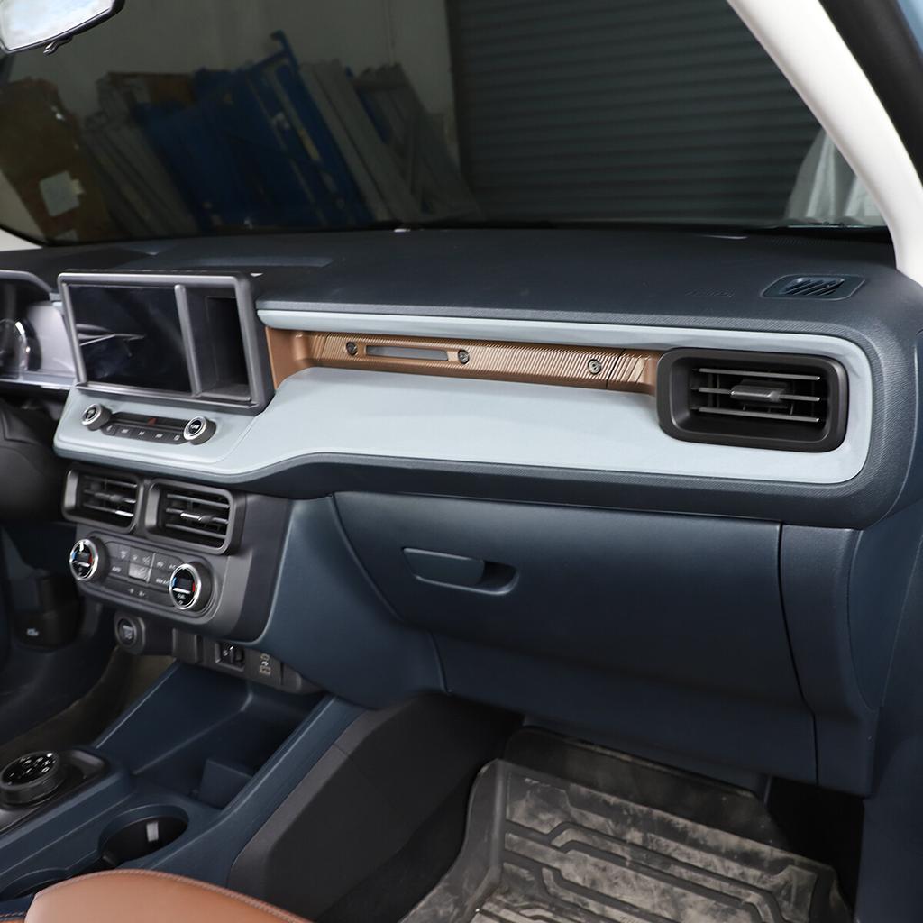 Matte Black Dashboard central Air Vent Outlet Cover Trim For Ford Maverick 22-23