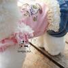 Tangqi Classic Fashion Denim Gradient Suspender Dress for Cats and Dogs