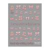 Redanco 5D Embossed Cartoon Nail Stickers - Cherry Bow 3D Decals (He1578)