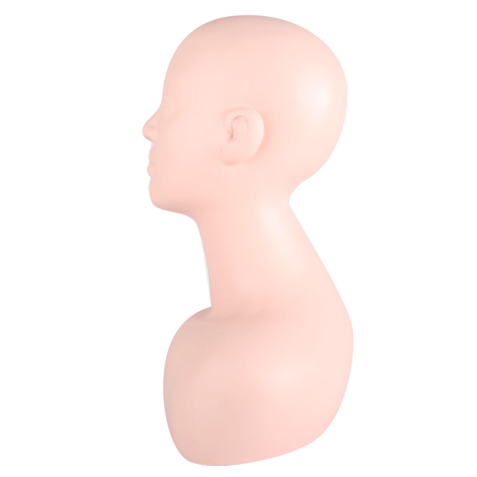 Cap Mannequin Moale Multifuncțional pentru Masaj, Machiaj de Practică, Model, Afișare Perucă/Pălărie white