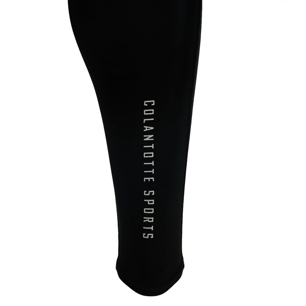 Colantotte SPORTS PRO Wear Long Tights, Black x Gold, Size L