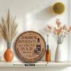 20x20cm Rond Retro Aluminium Bord Bourbon Sigarenbar Decoratie Op Maat Gemaakte Metalen Plaat Whiskey Ontwerp