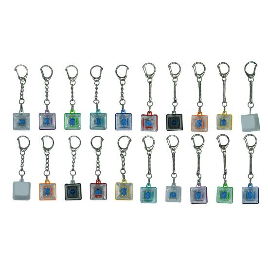 1/10Pcs Keyboard Clicker Stress Relief Toy Anxiety Relief Focus Keychain Pendant Small Portable Lightweight Fidget Toy