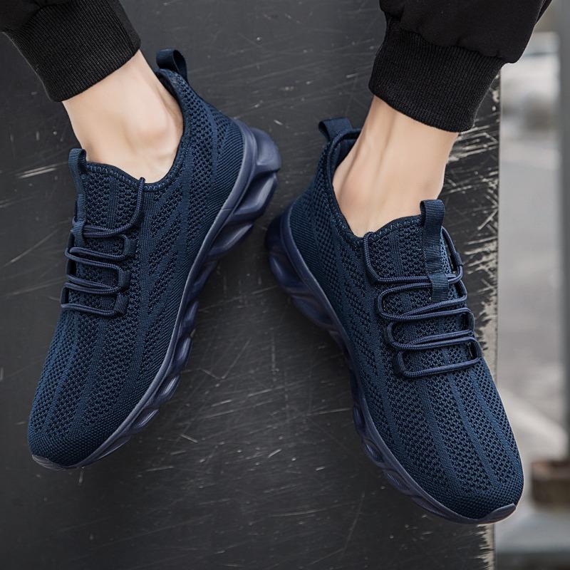 Damyuan Breathable Mesh Men Shoes Black Walking Flats Plus Size Women Tennis Sneakers Unisex Jogging Walking Athletic Shoes