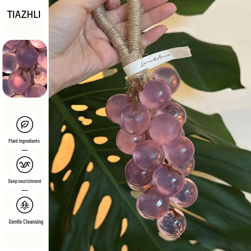 Crystal Rose Scented Grape Bunch Handmade Soap: Long-Lasting Home Fragrance & Hand Wash Souvenir