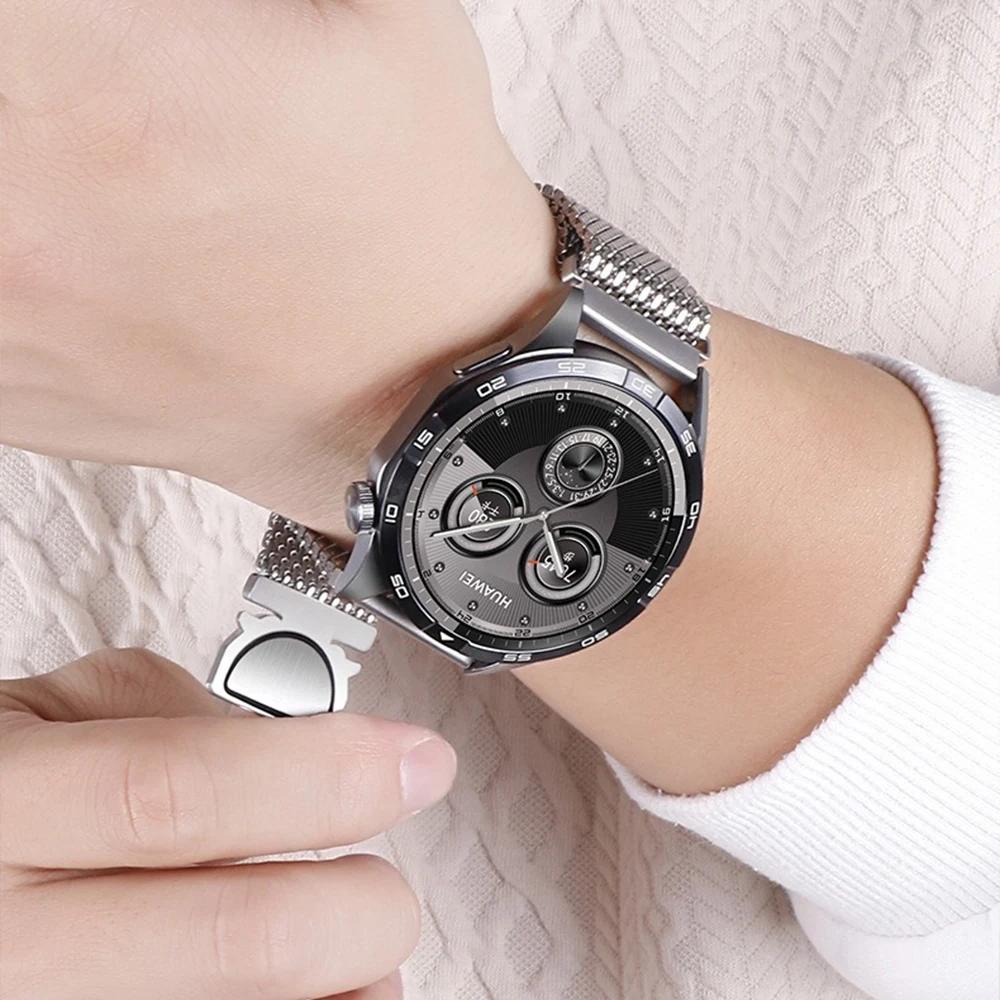 20mm nerezový řemínek pro Amazfit Active 2 Samsung Galaxy Watch 7 6 5 Milánský smyčkový řemínek pro Huawei Watch 4 Pro GT 5 4 46mm