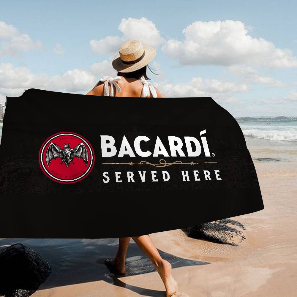 B-Bacardis Rum Große Mikrofaser Strandtücher Schnelltrocknendes Handtuch Sand Strandtücher Poolhandtuch für Reise Schwimmbad Yoga