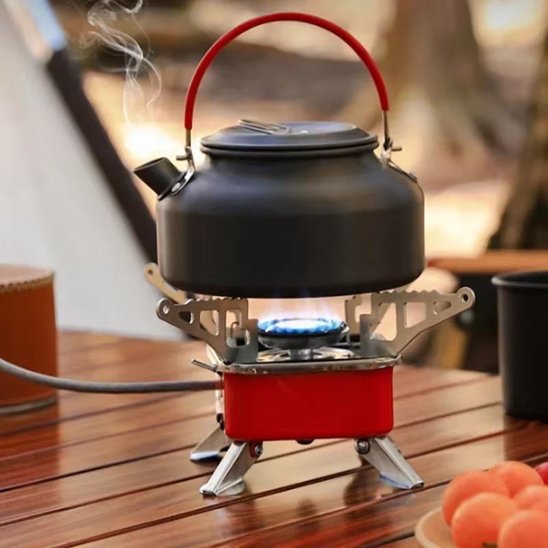Mini High-power Windproof Cassette Stove Portable Foldable Gas Stove Outdoor Camping Hiking Picnic Barbecue Compact