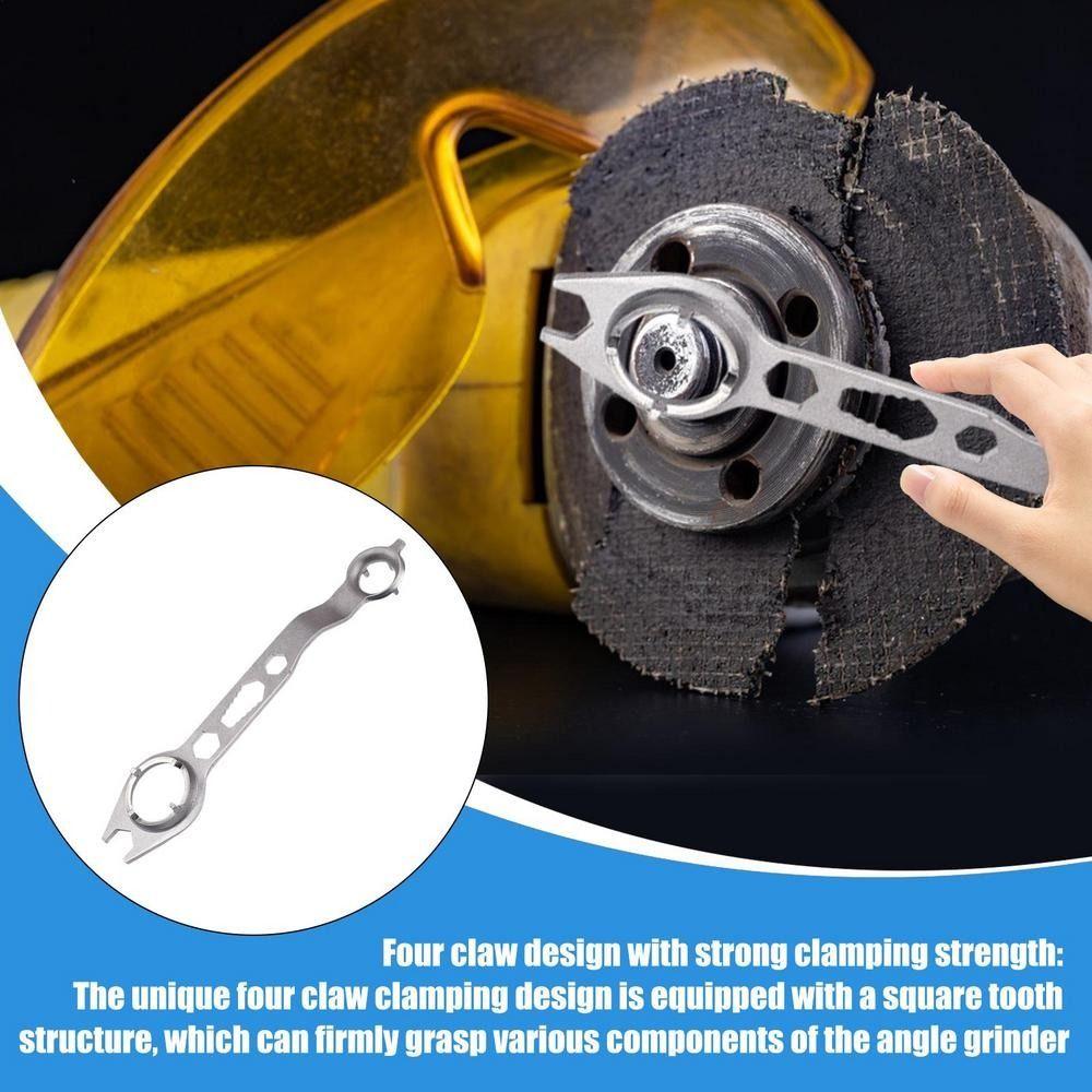 Labor Saving 4 Claw Double-head Wrench Angle Grinder Attachments  Disassembly Tool for Machine