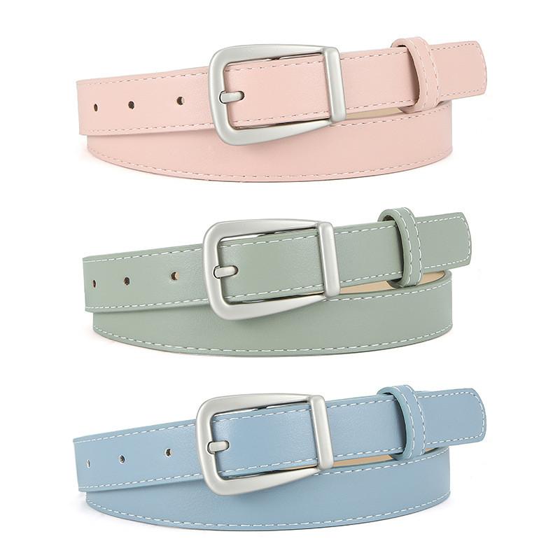 Fashionable 2024 Spring Women's Pu Leather Adjustable Pin Buckle Waist Belt Collection