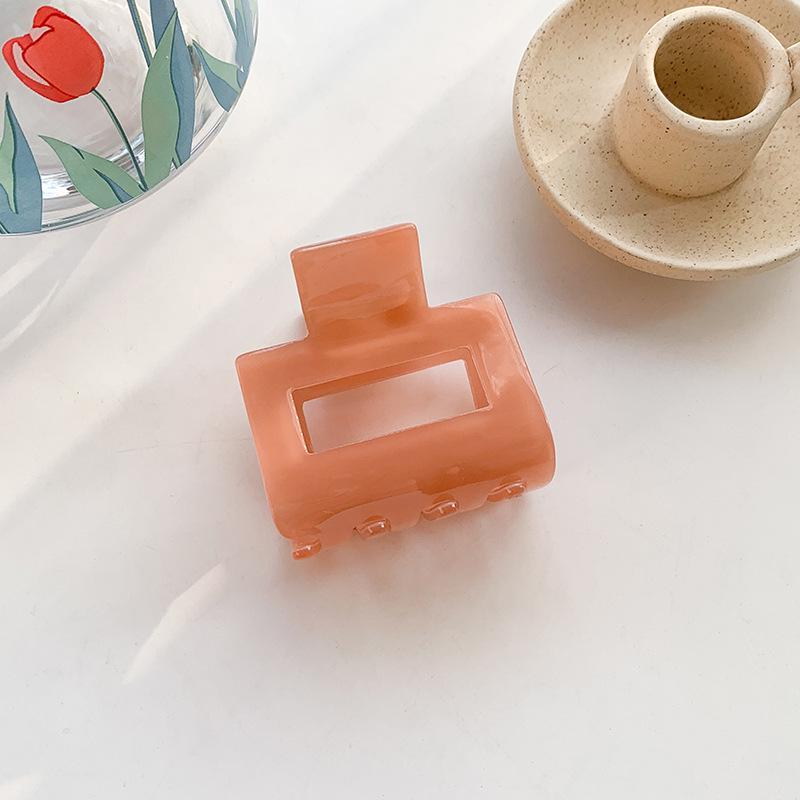 Korean Style Simple Geometric Acetate Square Hair Claw Clip