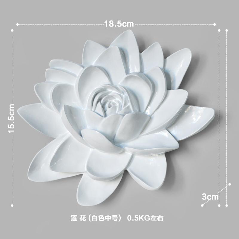 Creative Flower Style Wall Resin Retro Living Room Goldfish Pendant Porch Wall Decoration Wall Decoration Home Decoration