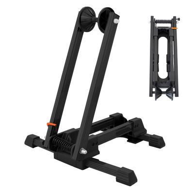 GORIX Bisiklet İç Mekan Bisikleti 1 Bisiklet İçin Katlanır Stand Yol Cross Dağ ve Mini Siyah Stand ile, Stand, L Şekilli, Bisiklet, 20-29 İnç, [Uyumlu