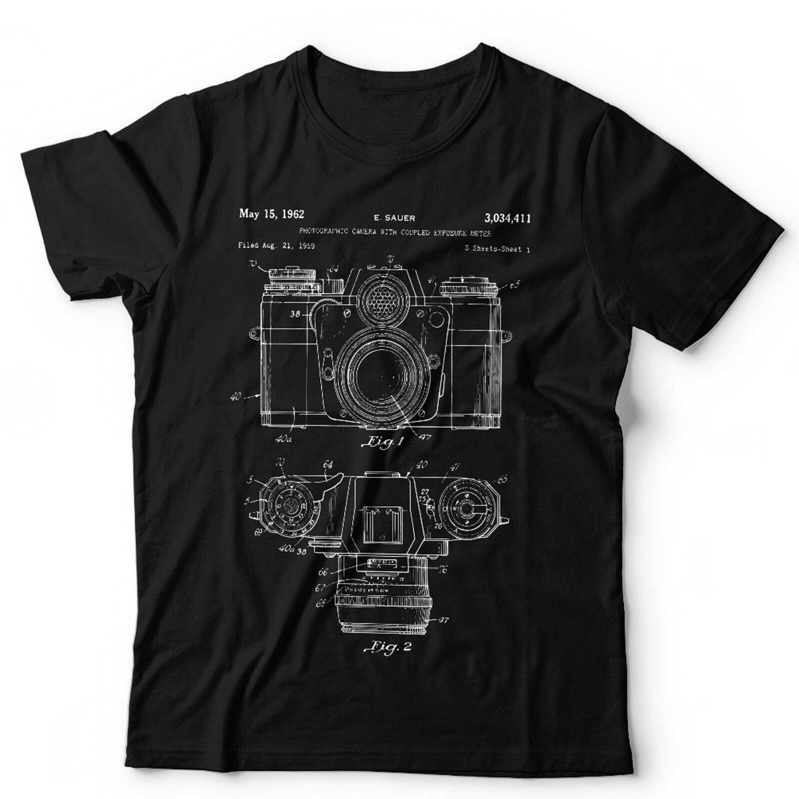 Camera Patent Tshirt Unisex and Photo Photographer Film Pro Journalist S