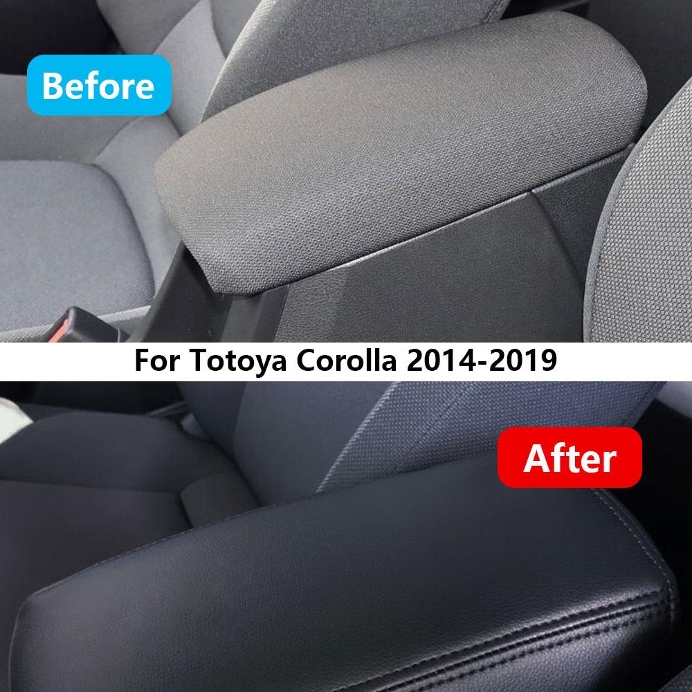 For Toyota Corolla 2014 2015 2016 2017 2018 2019 Car Armrests Box Cover Central Control Protector Pad Decorative Car Accessories