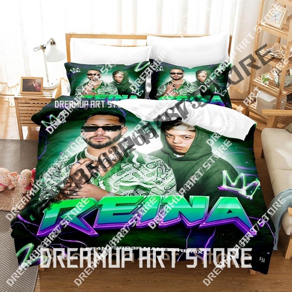 Mora Saiko REINA Bedding Set Single Twin Full Queen King Size Bed Set Adult Kid Bedroom Duvetcover Sets 3D Anime Bed Sheet