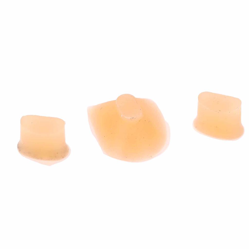 3Pcs Flute Trill Key Bumper Cork Silicone Replacement Covers Plugs Buttons Musical Instrument Parts