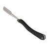 Men's Straight Edge Razor Zinc Alloy Wooden Handle Razor for Barber Home (without Blade)