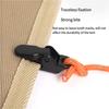 10/20Pcs Press Lock Mini Alligator Clips Non-Slip Tent Clamps for Tarp Windproof Rope Fixing Outdoor Camping Accessories Secure Grip