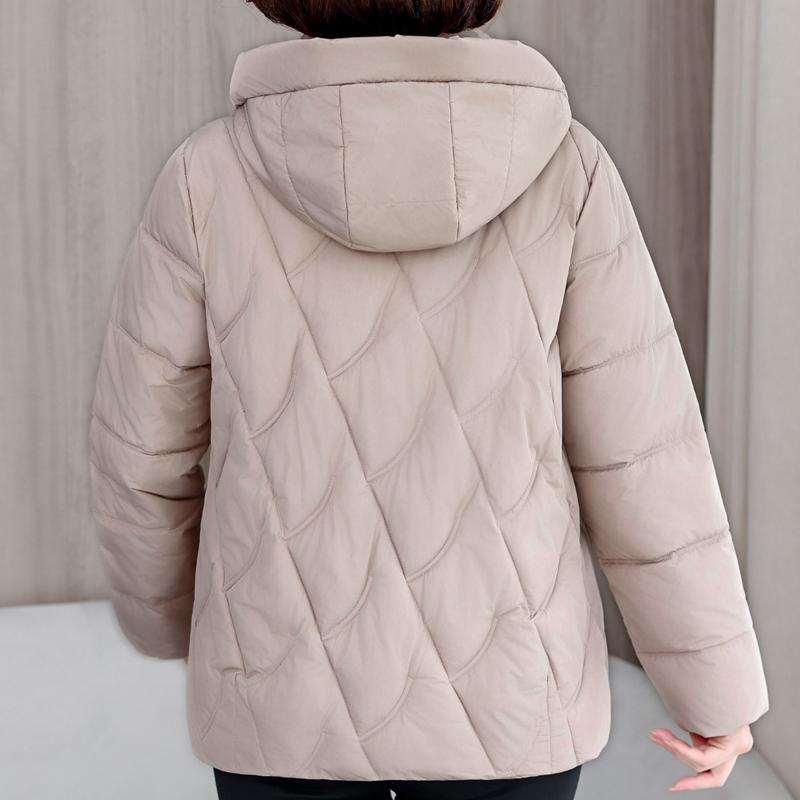 Plus Size L-5XL Fashion Female Coat Winter Jackets Hooded Loose Thick Warm Middle Age Women Parkas