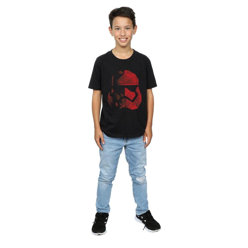 Star Wars: The Last Jedi Boys Cubist Stormtrooper Helmet Cotton T-Shirt