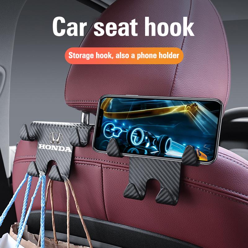 WDM2 Multi Functional Car Seat Hook Auto Phone Holder Accessories For Honda Civic Accord Fit Jazz Pilot CRV Odyssey Passport City HRV