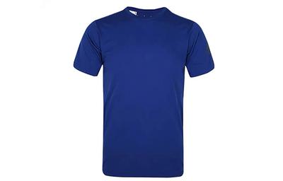 T Shirts Men's Blue Crew Neck Moderate Straight Fit CX0222