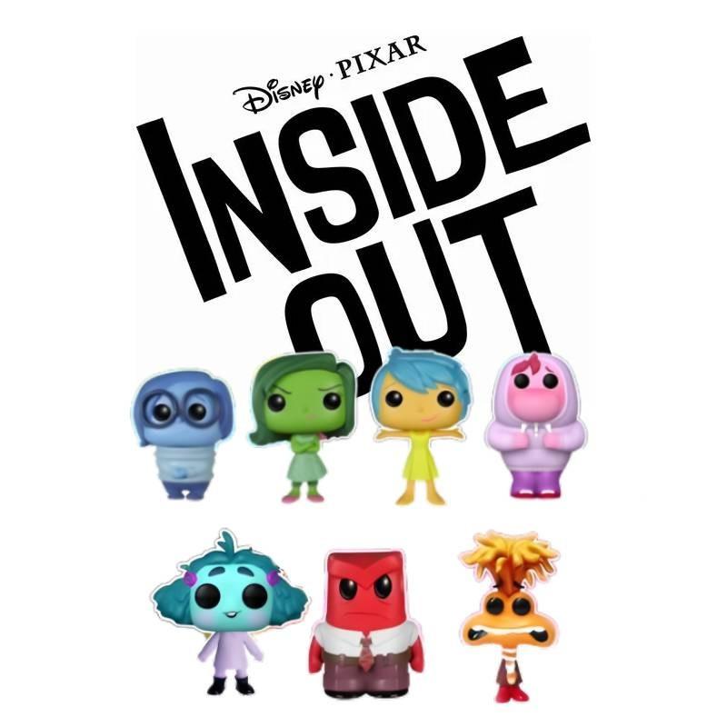 Adorable Inside Out Plush Toy Set Featuring Emotional Characters In Colorful Pvc Design