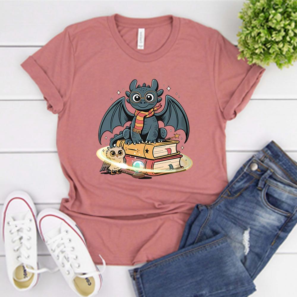 Toothless Vintage Tshirt How To Train Your Dragon Tshirt Dragon Graphic T Shirts Bookish Shirt Unisex Women Short Sleeves Tops