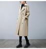 Plus Size Women Cargo Windbreaker Spring Autumn Mid Long Sleeve Trench Coat Female Oversized Loose Casual Overcoat