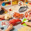 Simulation Hummer Königskrabbe Huhn Fisch 3D DIY Bauspielzeug Modell Rollenspiel Obstschneideset Frühpädagogische Geschenke