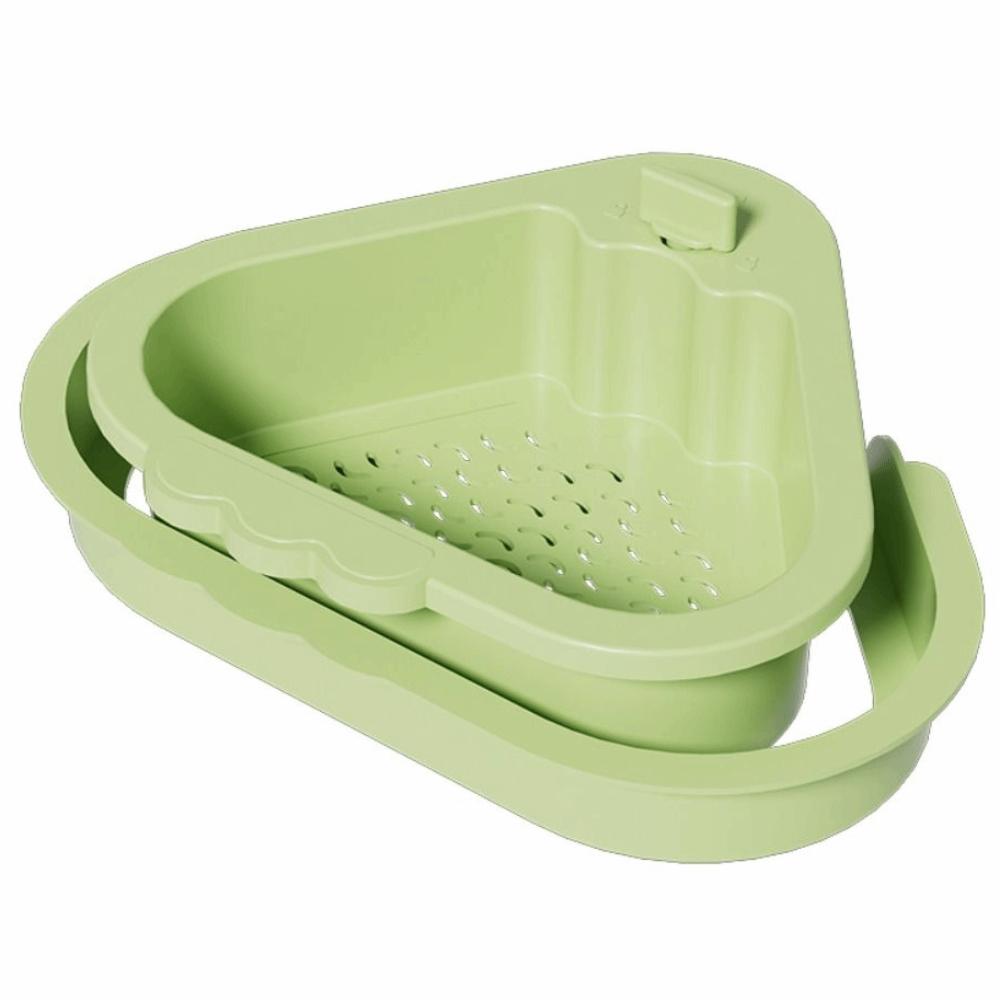 Creative Sink Strainer Basket Triangle Automatic Dumping Filter Basket  Bathroom