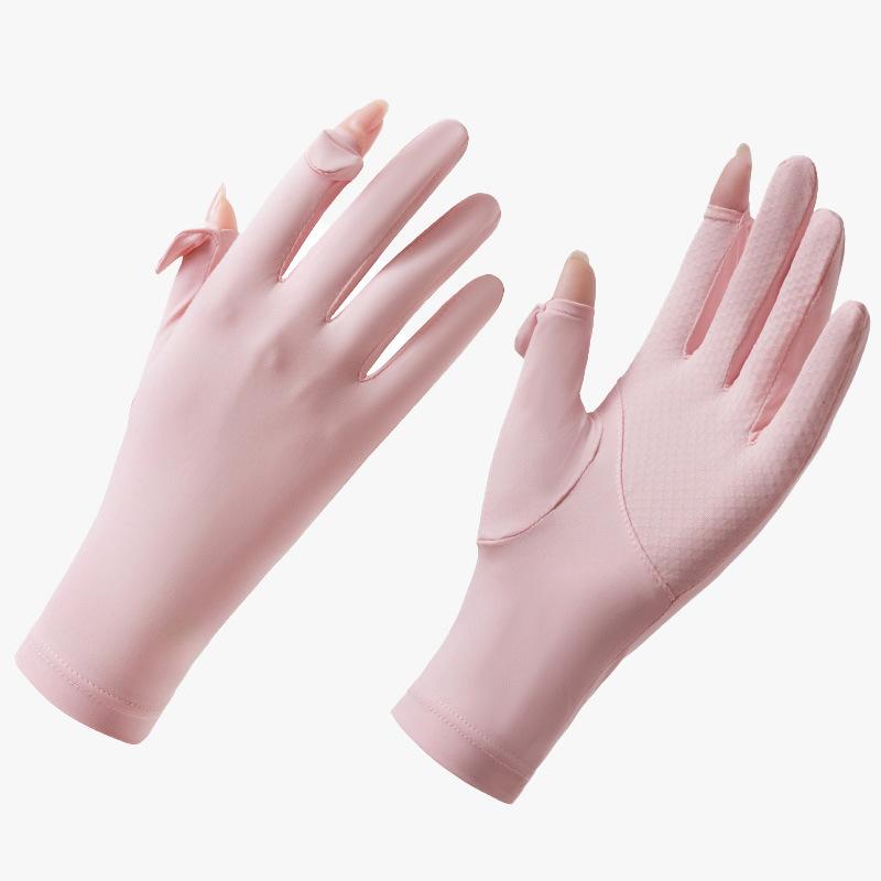 Sunscreen Gloves for Women with Ultraviolet Rays Summer Electric Car Anti Slip Thin Touch Screen Riding Sunscreen Gloves for Women
