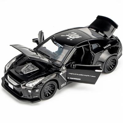 1/32 Nissan Skyline Ares GTR R34 R35 Liga Esportes Carro Modelo Diecast Metal Brinquedo Veículos Modelo de Carro Simulação Coleção Crianças Presente