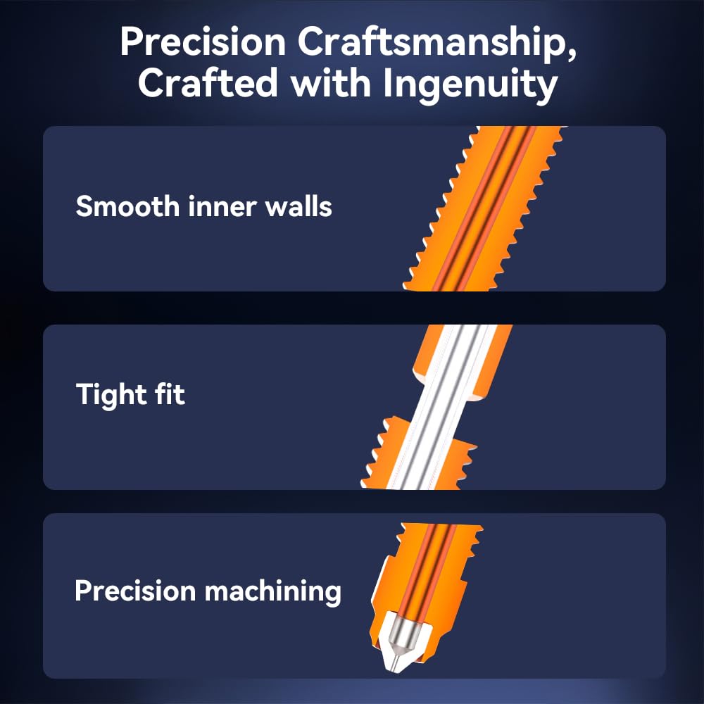 Creality 'Unicorn' K2 Plus Quick-Swap Nozzle Kit 0.4mm/0.6mm/0.8mm All-metal Integrated Nozzle for Creality K2/K2 Pro 3D Printer