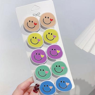 Women's Daily Heart Ponytail Laughing Clip Pin Hairpin