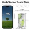 Dental Floss Storage Box With 10pcs Dental Floss Portable Household Creative Lighting Machine Type Premium Carry-On Automatic Dental Floss Box