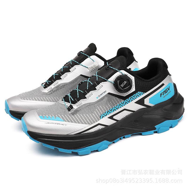 Men's waterproof outdoor hiking shoes all-terrain off-road running shoes swivel buckle sneakers