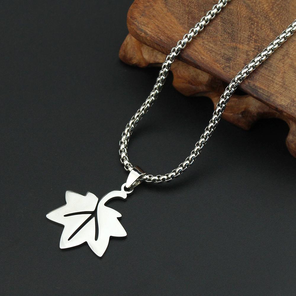 Genshin Impact Pendant Necklace Teen Cute Anime Cartoon Ghost Stainless Steel Necklace for Men Women Jewelry Accessories Gift