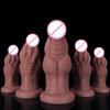 Manual Large Simulation Penis Massager for Female and Anal Play