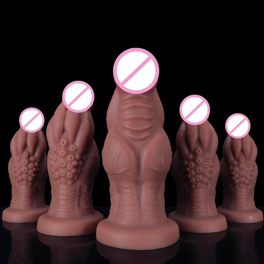 Manual Large Simulation Penis Massager for Female and Anal Play