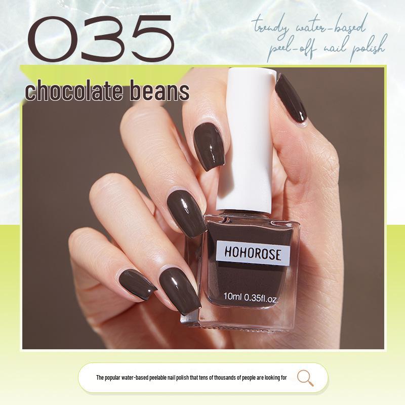 HOHOROSE Quick-Dry Water-Based, Peelable Nail Polish, 10ml, Perfect for Students