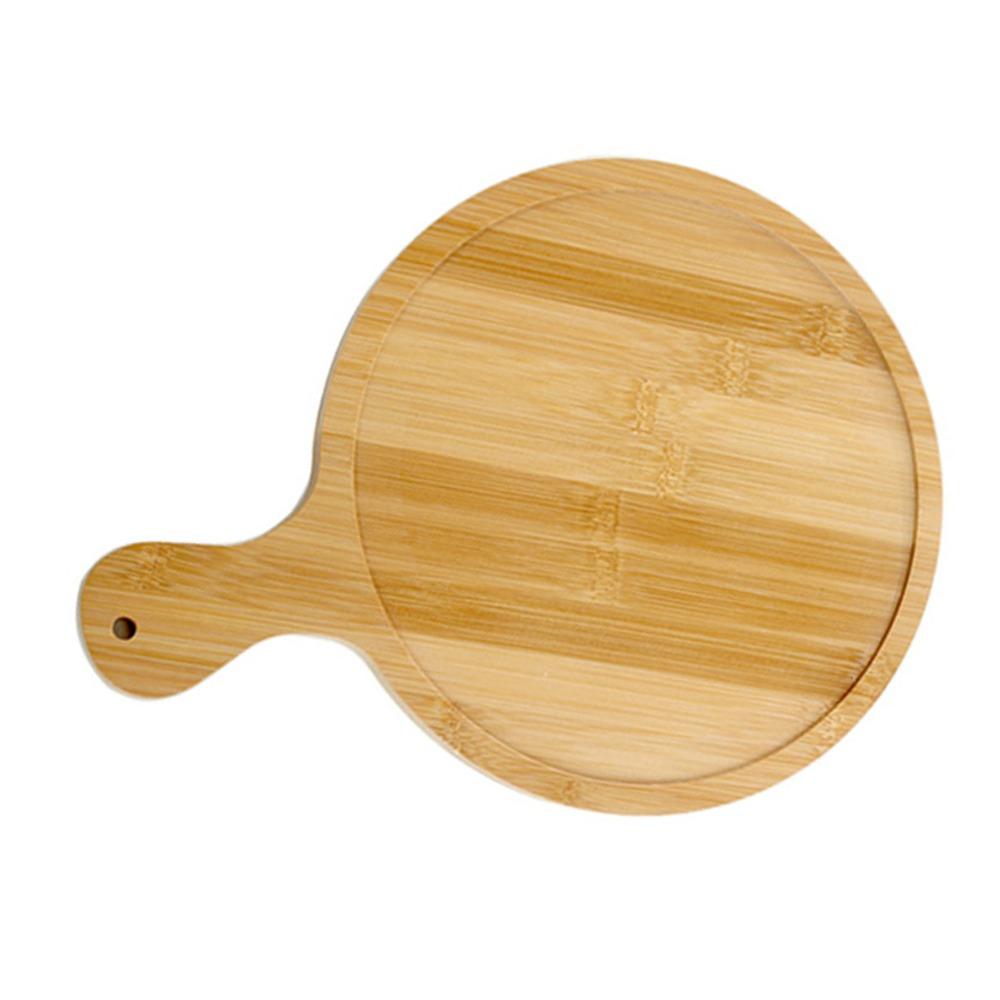 Burr‑free Serving Tray Bamboos Pizza Platter Light‑weight Food Holder Bread Placement