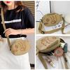 Cute Canvas Messenger Bag Japan Style Embroidery Fish Shape Portable Zippered Small Purses Handbags Mini Crossbody Bag