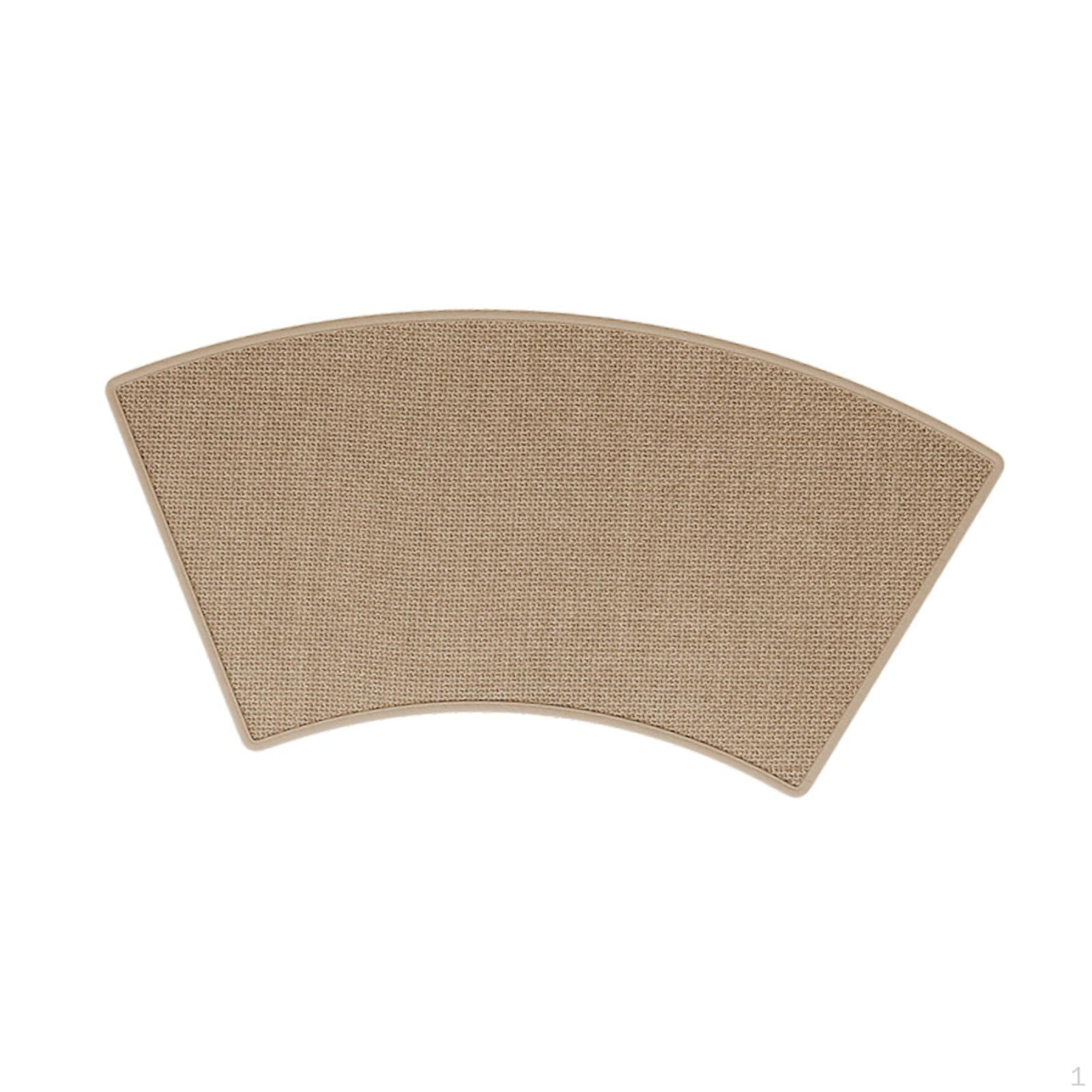 

Rug Bath Decoration Accessories Comfortable Water Absorbent Washable Curved Shower Mat коричневый