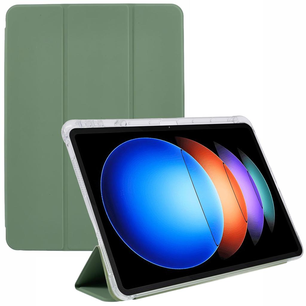 For Xiaomi Pad 6S Pro 12.4 Case Tri-fold Stand Leather Tablet Cover with Pen Slot