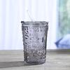Geprägtes Glas, Herzförmiger Strohbecher, Bürobecher, 480ml Doppelwandiger Kaffebecher, Haushaltsbecher mit Deckel, Trinkwasserbecher