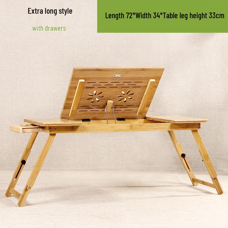 Minimalist Bamboo Laptop Bed Desk - Perfect for Dorms & Study Spaces