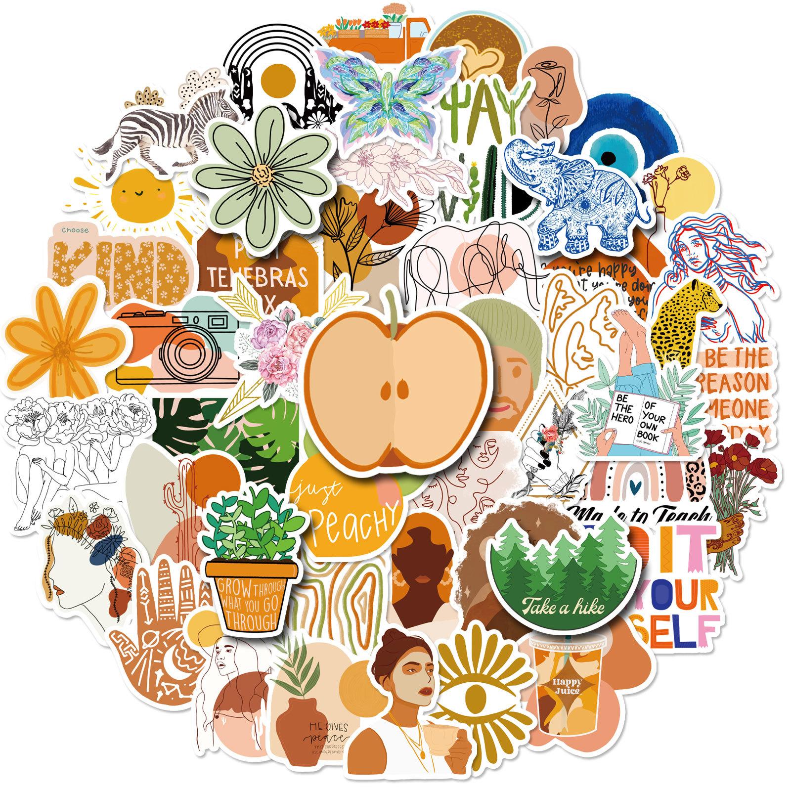 

50 шт. новые наклейки, милые наклейки для ноутбука, наклейки для мобильных телефонов